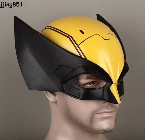 Deadpool 3 Wolverine PVC Half Face Mask Cospaly Helmet Halloween Props Xmas Gift - Picture 3 of 9