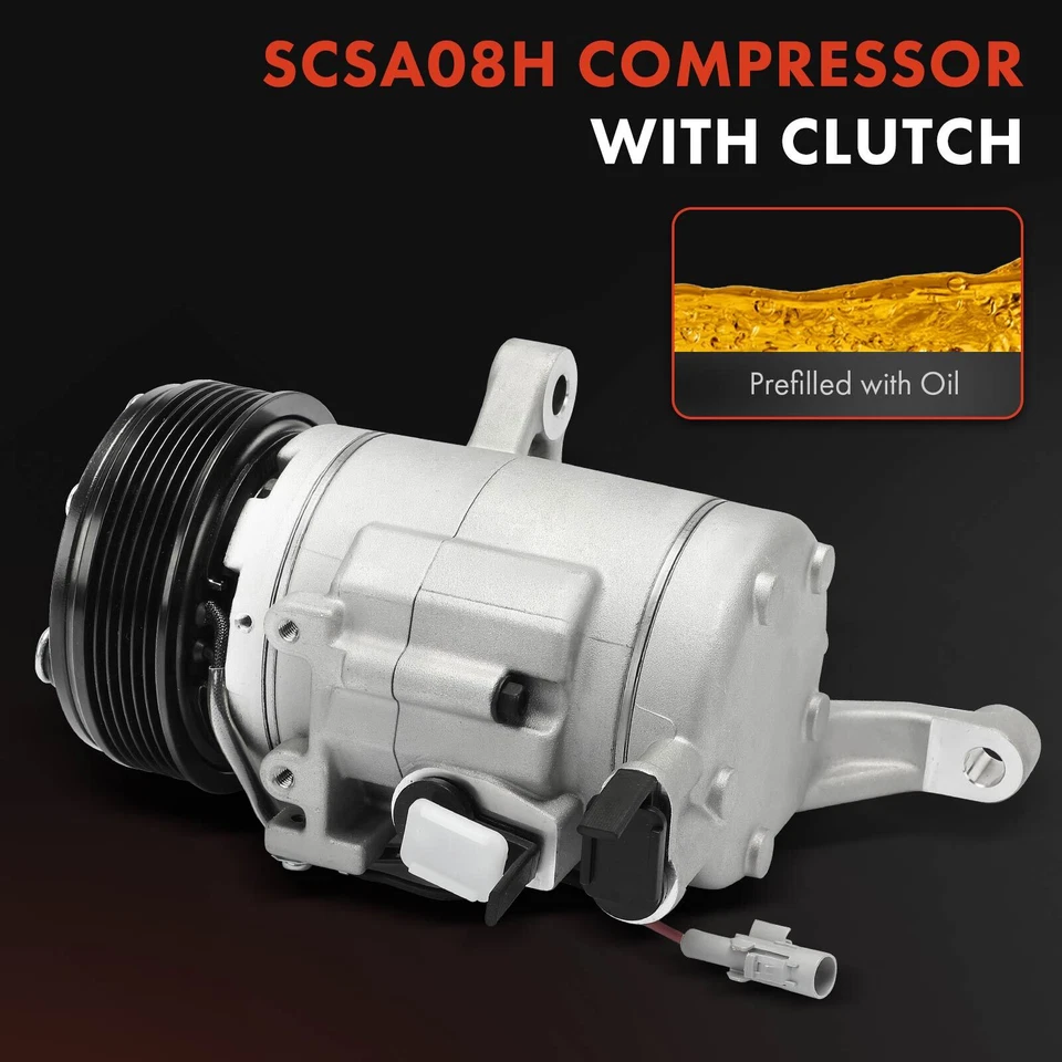 Compressor AC com polia de 6 ranhuras para Scion FR-S 13-16 Subaru BRZ 13-20 Toyota 86 - Imagem 3 de 4