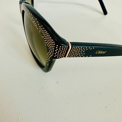CHLOE STUDDED SUNGLASSES CE627S BLACK $399 | eBay display picture 3