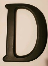 HEAVY 12 INCH 3D WOODEN LETTER "D"