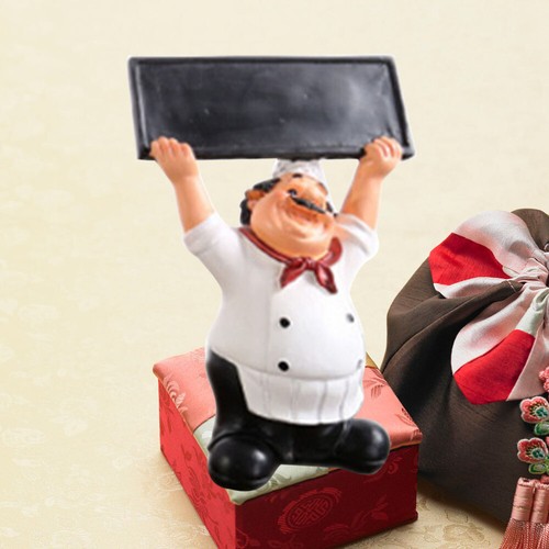 Blackboard Chef Ornaments Kitchen Decor and Accessories Small Statue