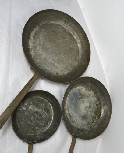 3 Copper Pans, Made in France