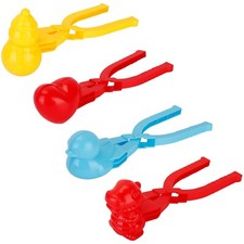 4Pcs Snowball Makers Set Clip Snow Molds Toys Beach Sand Toy Snow Fight Winter