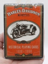 Vintage 1997 Harley Davidson Motorcycles Historical Playing Cards Sealed in Box