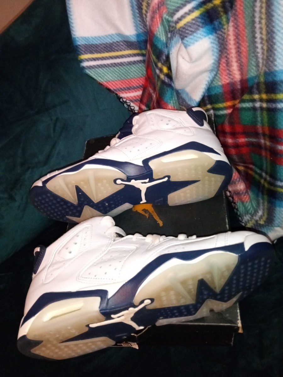 Nike Air Jordan 6 Retro Midnight Navy 7Y/8.5W 384665-141