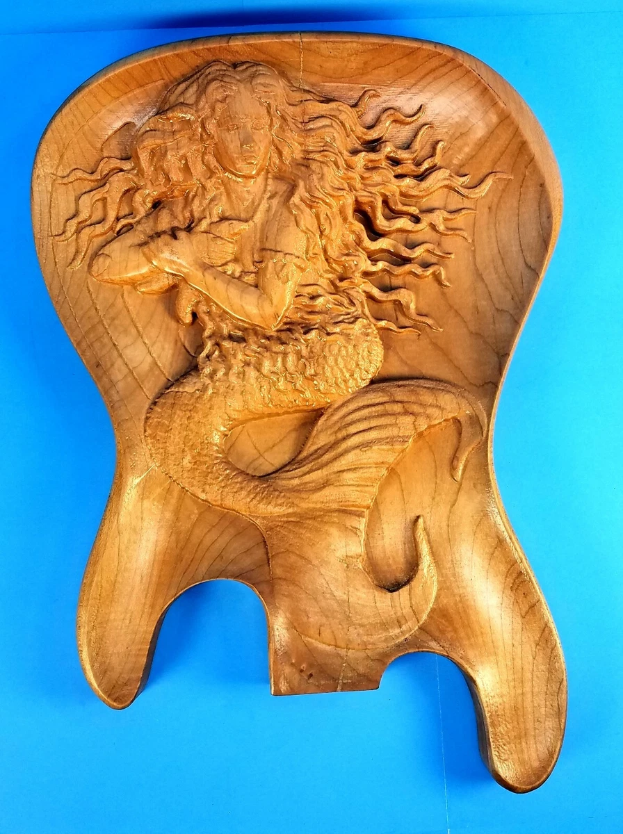 Wood carved guitar deals