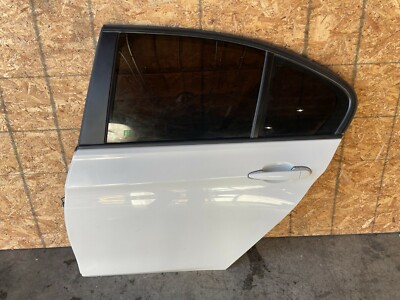 BMW F30 REAR LEFT DRIVER SIDE DOOR SHELL WHITE ALPINE 300 OEM 49MK