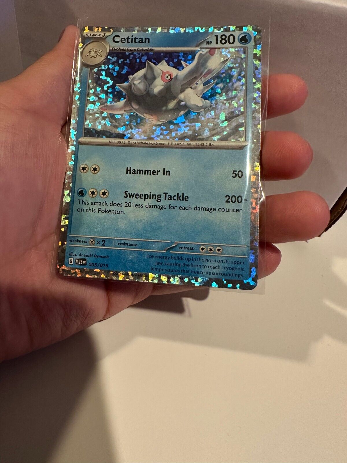 Pokemon Card - Cetitan- 005/015 - McDonalds 2023 Promo Holo Pack