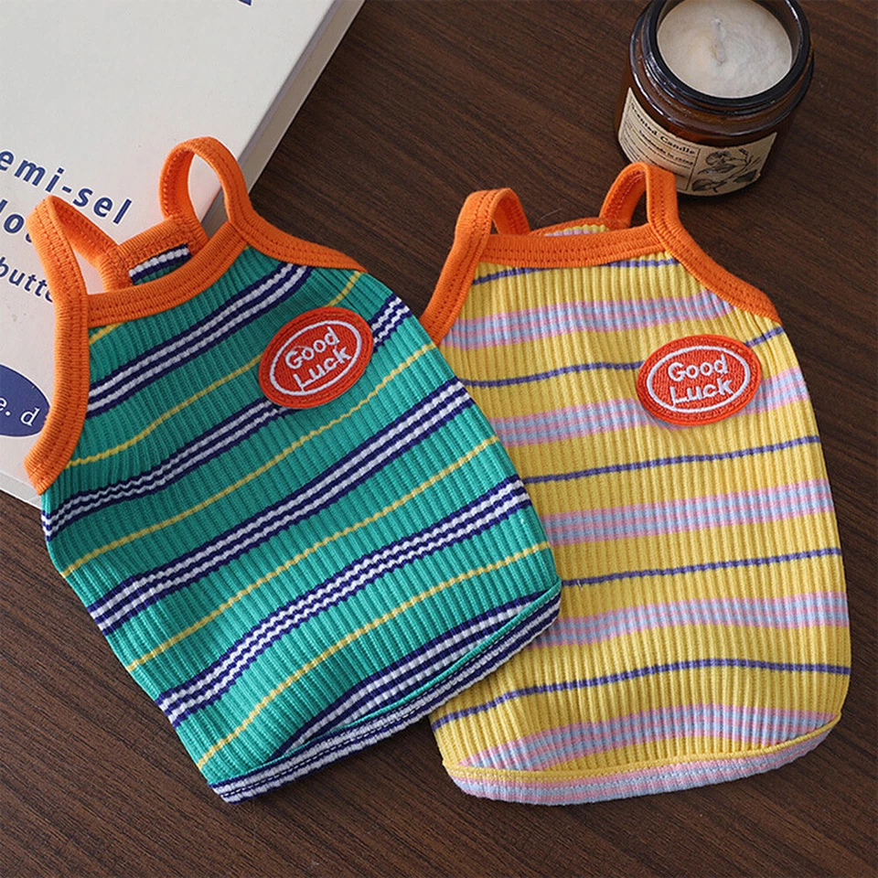 Puppy Dog Thin Dress Breathable Comfortable Pet T-shirt Pet Camisole Vest Summer - Image 4 of 4