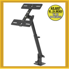 Millennium Marine MM002BL Base Station of 180 Degrees Double Monitor Mount Black