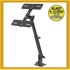 Millennium Marine MM002BL Base Station of 180 Degrees Double Monitor Mount Black