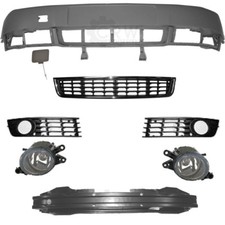 Set Stoßstange vorne grundiert inkl. Zubehör + Nebel für Audi A4 Typ 8E Bj 00-04
