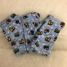 Baby Kids Bath Wash Cloths Baby Soft Flannel Cloths Set Of 3 New Handmade Sewn