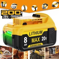 For DeWalt 20V 20 Volt Max XR 8.0AH Lithium Ion Battery DCB206-2 DCB205-2 DCB208