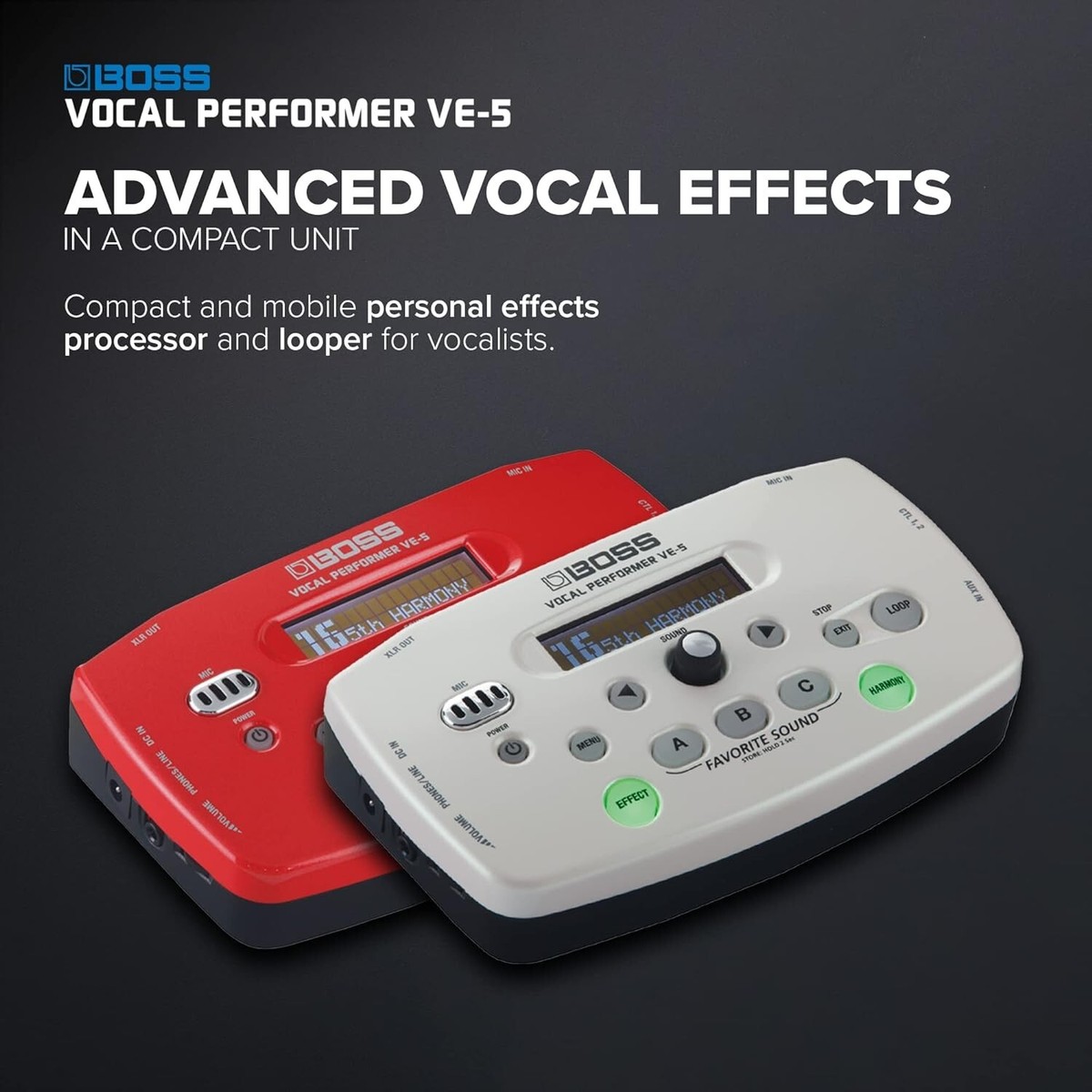BOSS VE-5 レッド [VE-5-RD] Amazon.com: Boss VE-5 Vocal Performer Effect Processor (Red