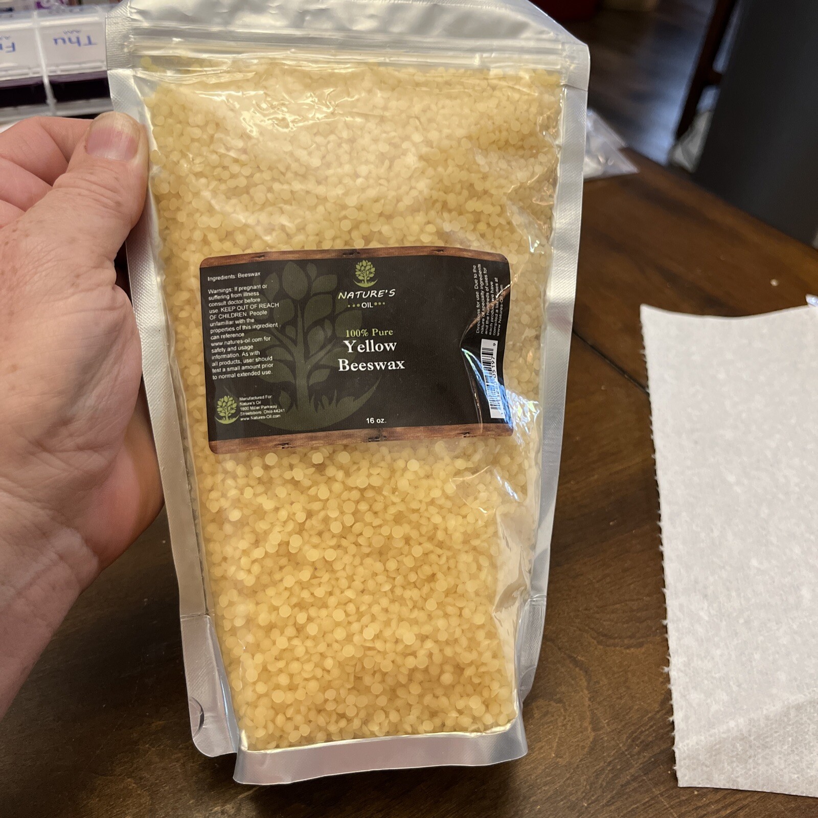 100% Pure Yellow Beeswax Beads by Nature’s Oil. 1 Pound Package. | eBay