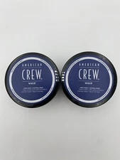 American Crew Men's Whip Styling Cream, Like Hair Gel with Light Hold (2 Pack)