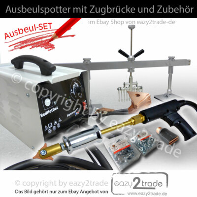 Ausbeulspotter Zugbrücke 200 Anschweißösen Ausbeul- Zug- Kralle Gleithammer u.m.