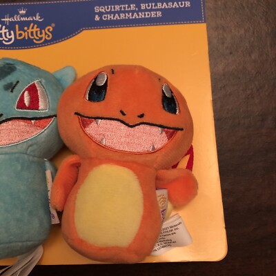 Mini Pokémon Squirtle, Charmander, Bulbasaur Ornaments, Set of 3 - Keepsake Ornaments