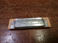 Vintage Harmonica Friend Japan Red Wood Musical Instrument Collectible