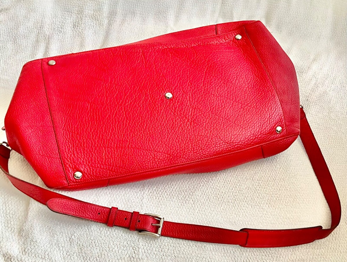 Ferrari Vintage Leather Overnight Duffle Bag | eBay