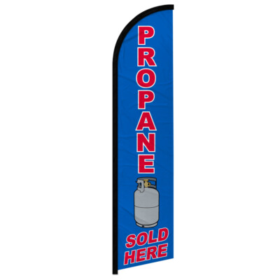 Propane Sold Here Windless Swooper Flag Propane Tanks