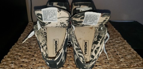 Vision Street Wear Men's canvas Hi Top Retro MOO COW Skate Shoe Size US 8.5 NEW - Picture 8 of 8