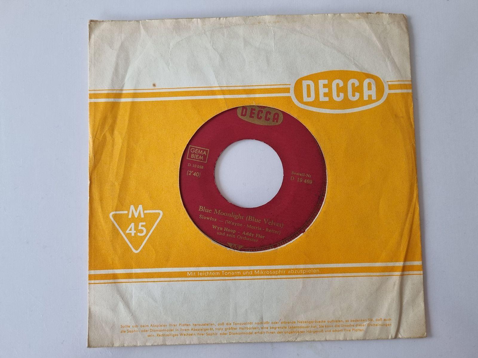 7"" Single Wyn Hoop/ Addy Flor - Warum gehst du an mir vorbei? Vinyl Germany