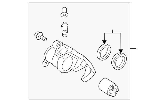 Genuine Mazda Cx-5 Driver Side Rear Caliper Kay0-26-71xa for sale
