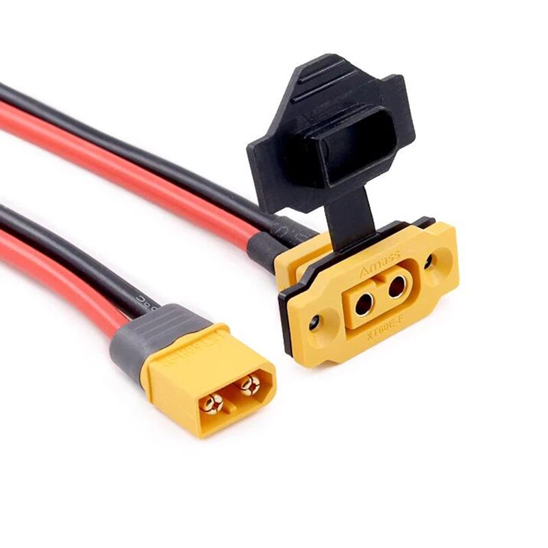 XT60E-F XT60E Female Plug Connector XT60H Male Bullet Plug With 12AWG 20cm Wire - Image 2 of 4