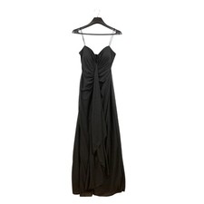 Onyx Nite Sparkly Black Long Formal Dress Evening Gown Size 10 Spaghetti Strap