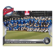 Dodgers 9th Divisional Title In 10 Years - 2022 MLB TOPPS NOW Card 898 In Hand