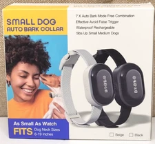 Bark Collar for Small Dogs 5-15lbs No Shock Auto Anti Barking Rechargeable