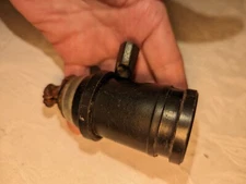 Vintage Black Hanging Shop Light Socket Arrow H&H USA  / Cut Cord