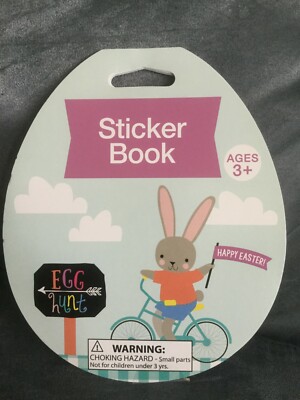 CVS BRAND EASTER EGG HUNT STICKER BOOK INCLUDES 6 SHEETS, 192 STICKERS - NEW