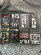 Lot Of 8 Vintage Public Enemy Cassette Tapes