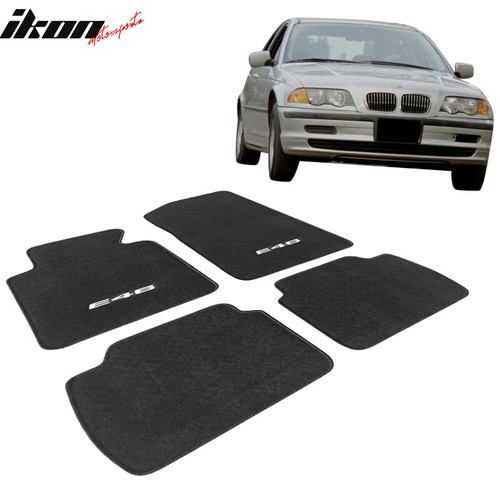9906 E46 M3 Logo Floor Mats Carpet Front Rear Nylon FOR (BMW) eBay