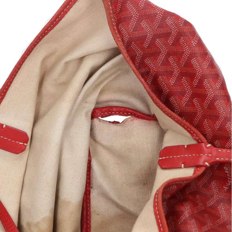 GOYARD Saint Louis PM Red Coated Canvas Leather Tote Bag | eBay GOYARD Saint Louis PM Red Coated Canvas Leather Tote Bag | eBay