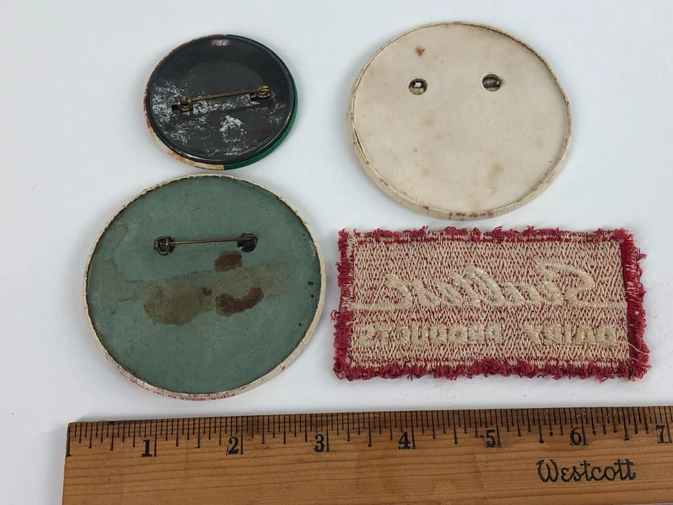 Vintage Sealtest Ice Cream Orange Juice Egg Nog Button Pin Patch - Image 3 of 4