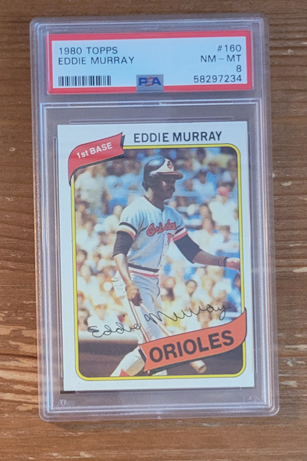 1980 Topps #160 Eddie Murray PSA 8 Baltimore Orioles