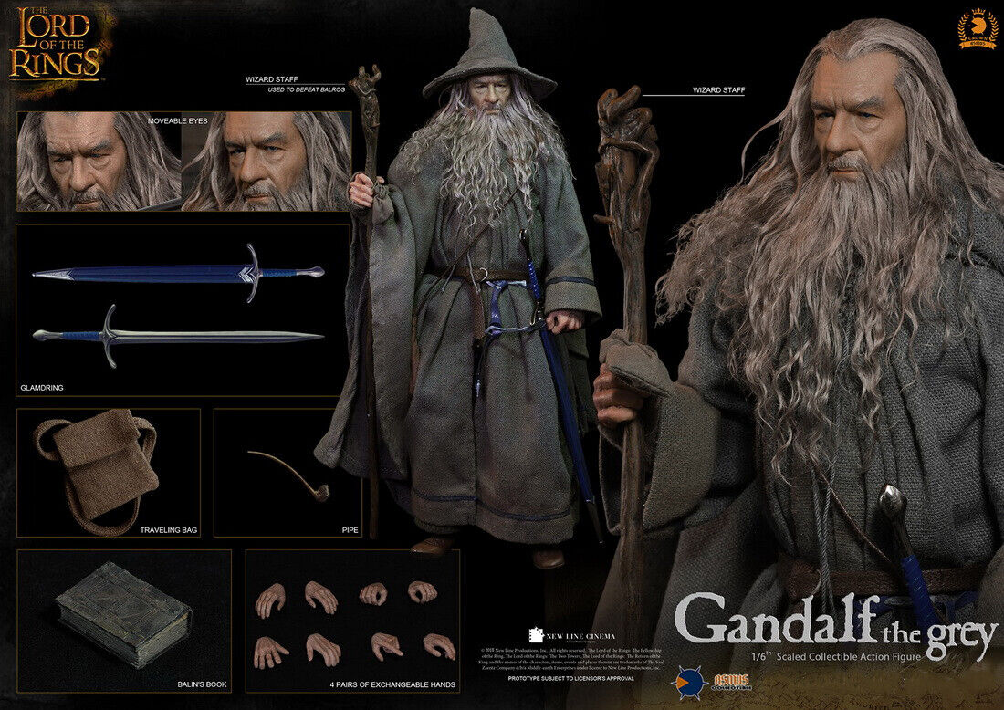 New 1/6 Asmus Toys CRW001 Lord of the Rings Gandalf 2.0 Male New 1/6 Asmus Toys CRW001 Lord of the Rings Gandalf 2.0 Male