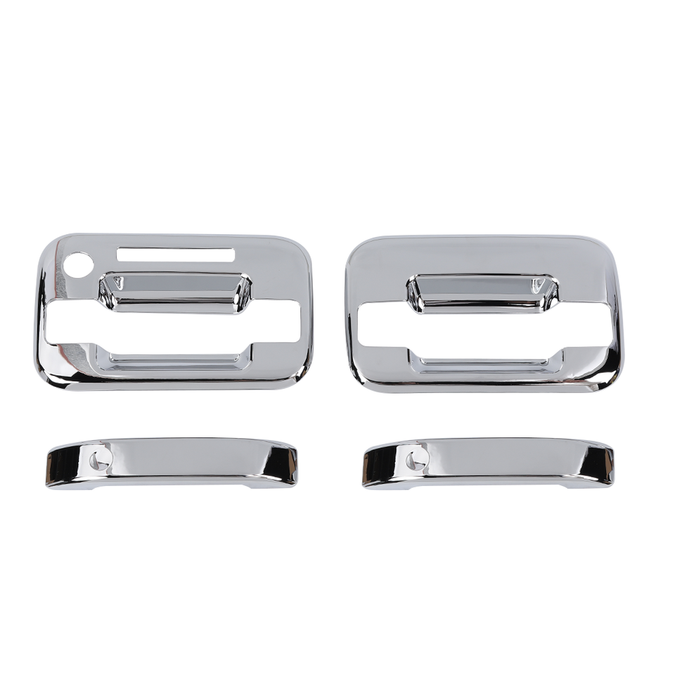 4x Chrome Door Handle Covers Trim For 2015+ Ford F150 (Front & Rear) - View #4