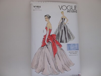 Vogue 1931 Vintage Model Reissue Circa 1957 Evening Dress Pattern Misses' 8-16 | eBay Vogue 1931 Vintage Model Reissue Circa 1957 Evening Dress Pattern Misses' 8-16 | eBay