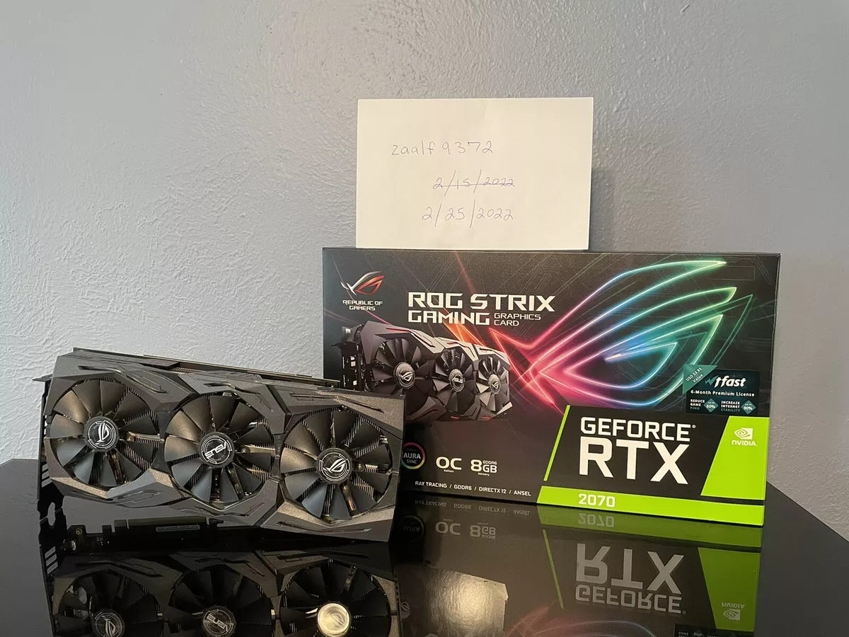 Used Original Box ASUS ROG Strix GeForce RTX 2070 OC edition 8GB