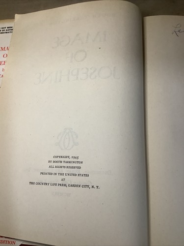 Image of Josephine by Booth Tarkington 1945 Book Club Edition - Picture 5 of 7