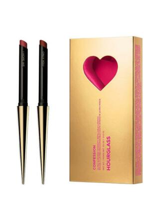 Hourglass Confession Ultra Slim High Intensity Refillable Lipstick Heart Duo Set
