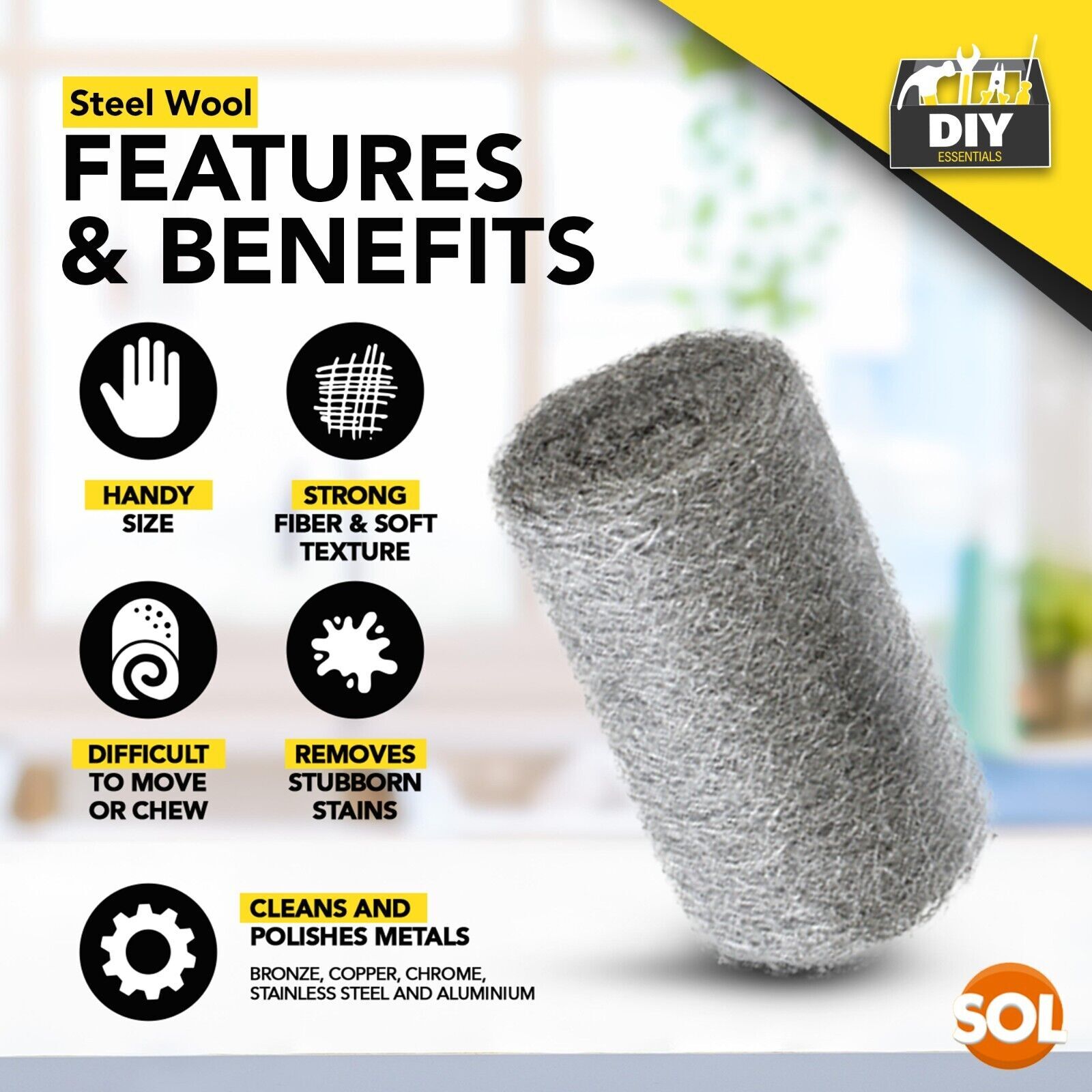 24 Steel Wire Wool Pads Top Quality Grade 0000 Super Ultra Fine For