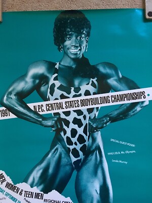 【激レア】IFBB PRO LEAGUE  ポスター【美品】 RARE VINTAGE IFBB Ms. Olympia Pro Bodybuilder LENDA MURRAY