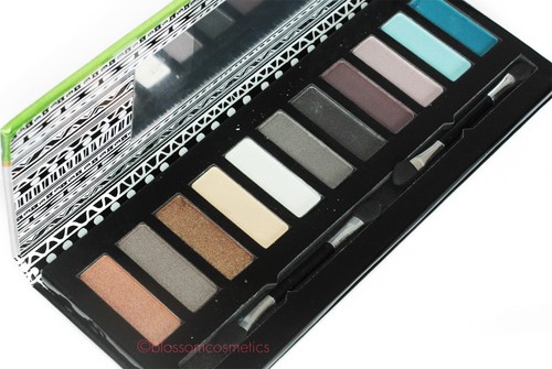 Technic Fashionista Eye Shadow Palette Set Nude Beige Gold Silver Blue White - Picture 3 of 5