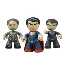 Mezco 2013 DC Superman Jor-EL General Zod 2  Man Steel Vinyl Figure MINI Mez-Itz